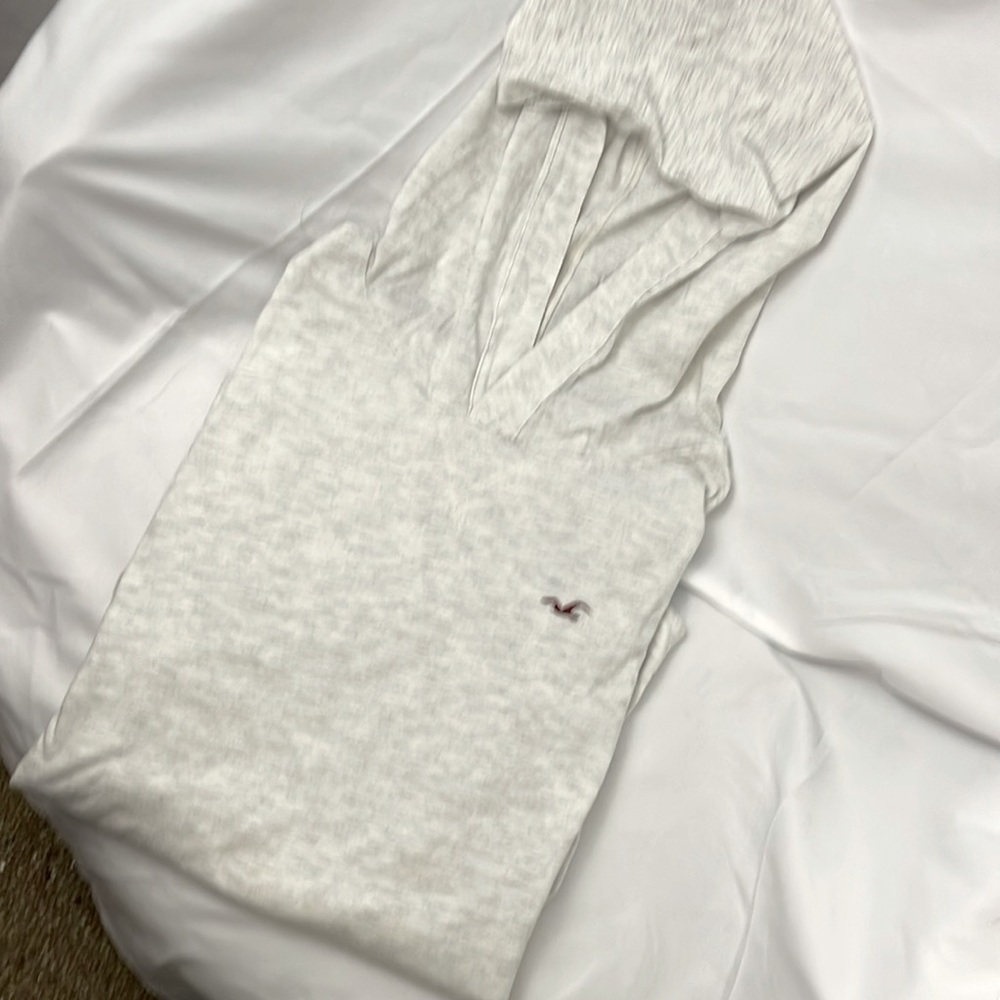 Hollister white light hoodie